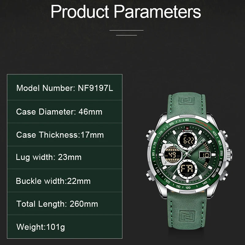 NAVIFORCE Military Waterproof WristWatch