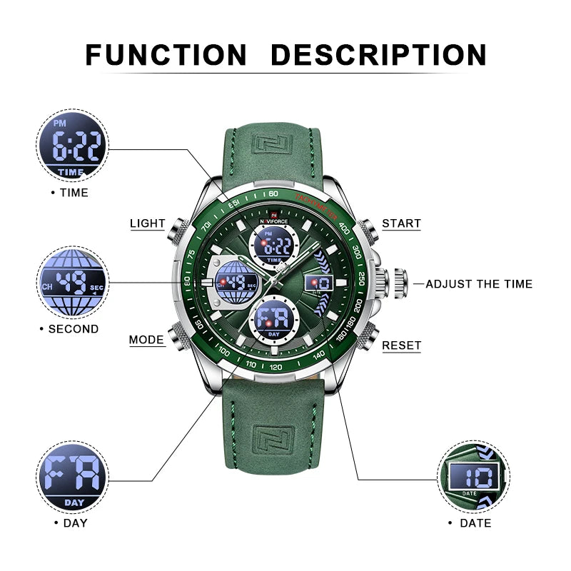 NAVIFORCE Military Waterproof WristWatch