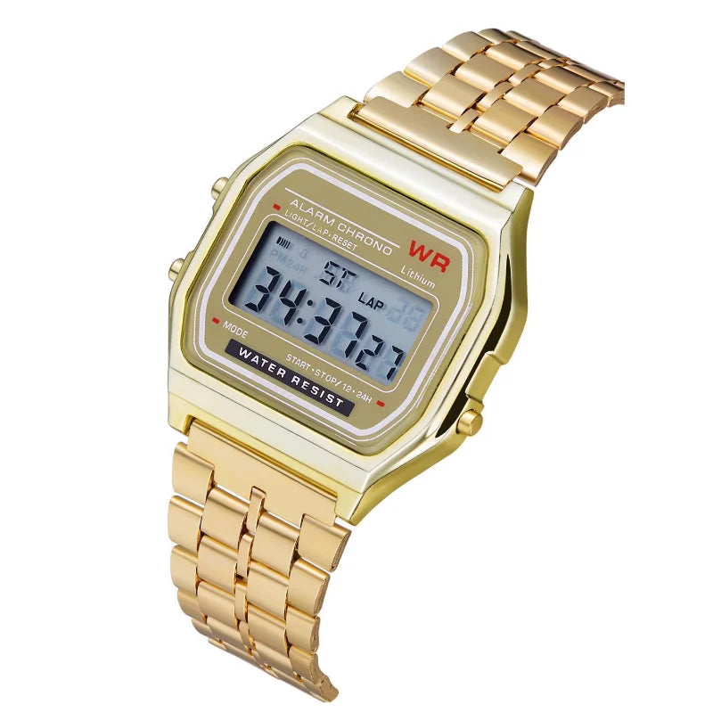 NexBuy™ Steel Band Digital Watch