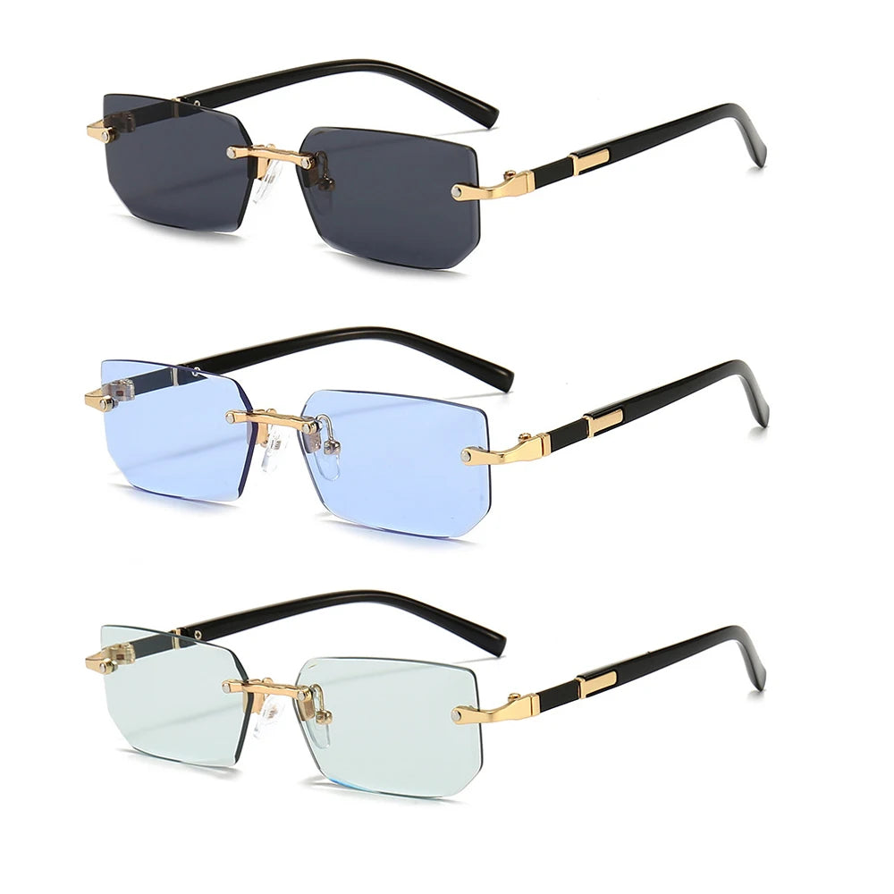NexBuy™ Rimless Rectangle Sunglasses