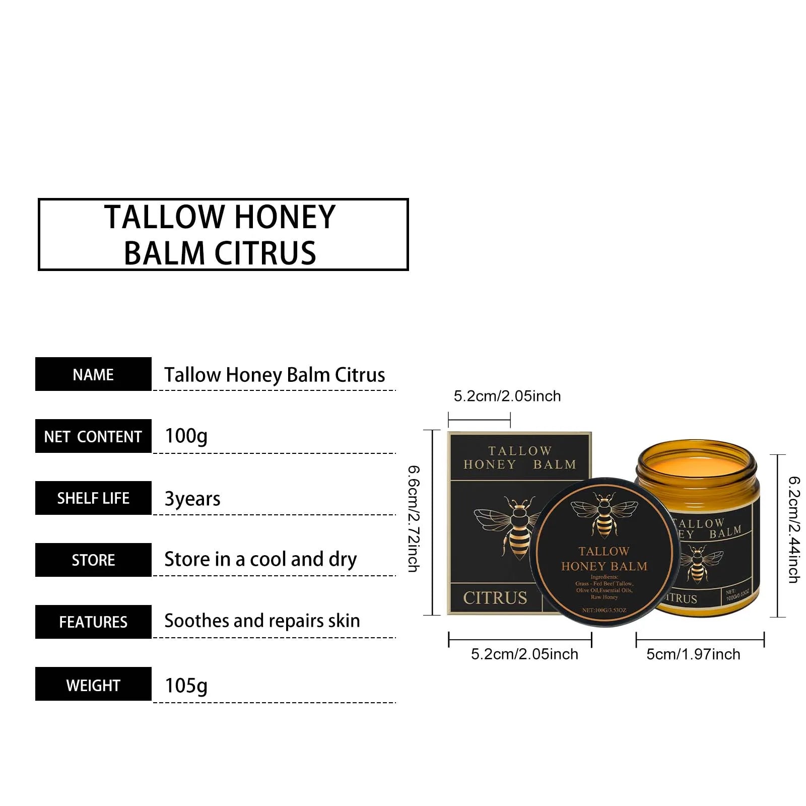 WIYUN Tallow Honey Balm