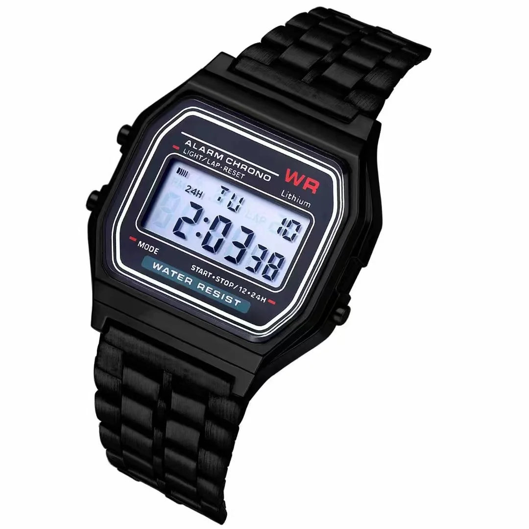 NexBuy™ Steel Band Digital Watch
