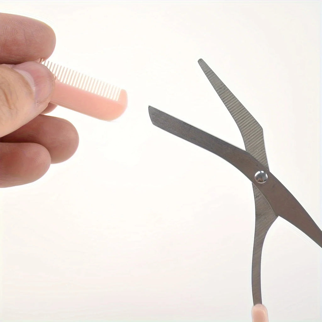 NexBuy™ Eyebrow Trimming Scissors Comb