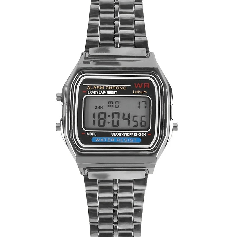 NexBuy™ Steel Band Digital Watch