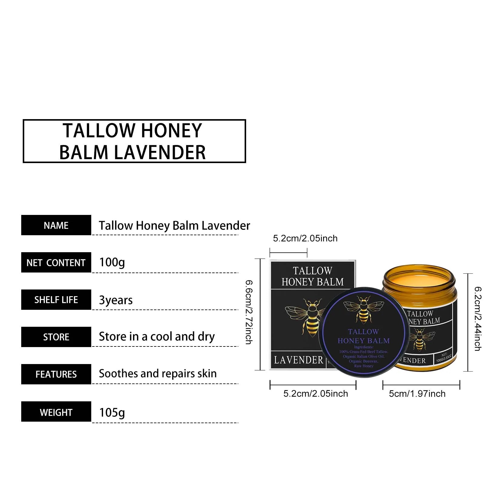 WIYUN Tallow Honey Balm