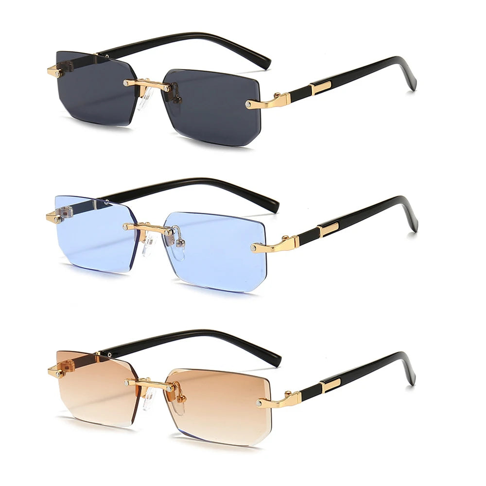 NexBuy™ Rimless Rectangle Sunglasses