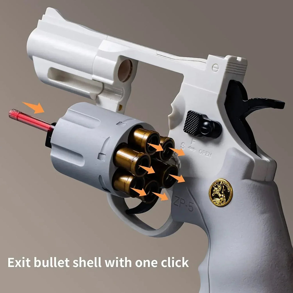 NexBuy™ Magnum Zp-5 357 Long Alloy Revolver Soft Bullet