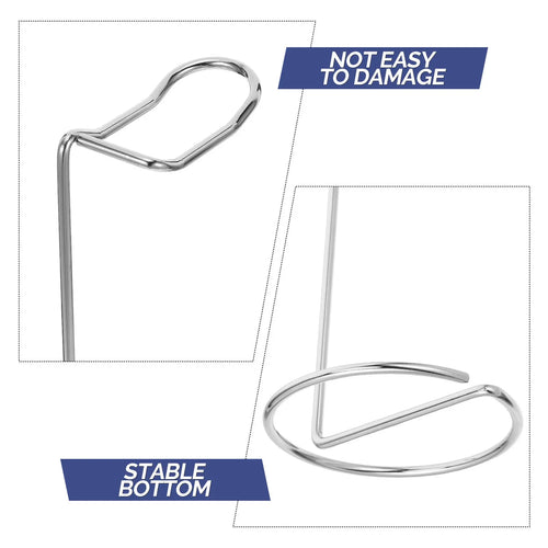 NexBuy™ Desktop Headphone Stand — Metal Minimalist Headset Holder, Silver, Office & Gaming