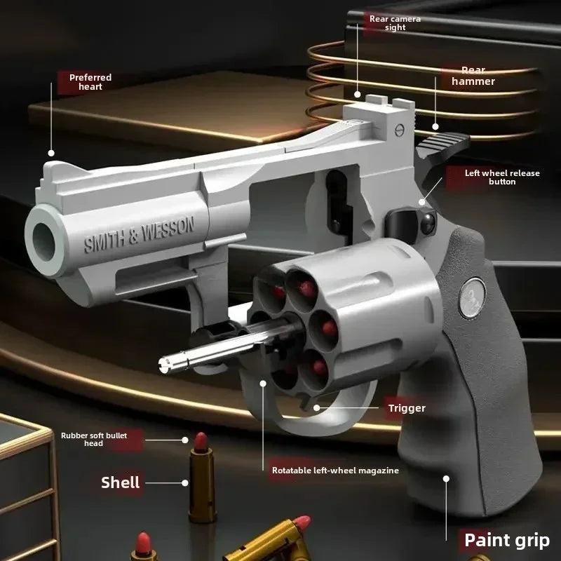 NexBuy™ Magnum Zp-5 357 Long Alloy Revolver Soft Bullet
