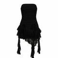 NexBuy™ Lace-Patchwork Asymmetrical Tube Dress