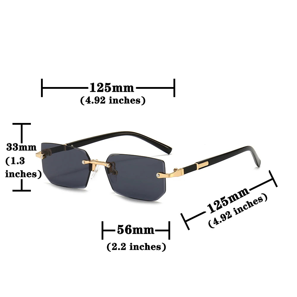 NexBuy™ Rimless Rectangle Sunglasses
