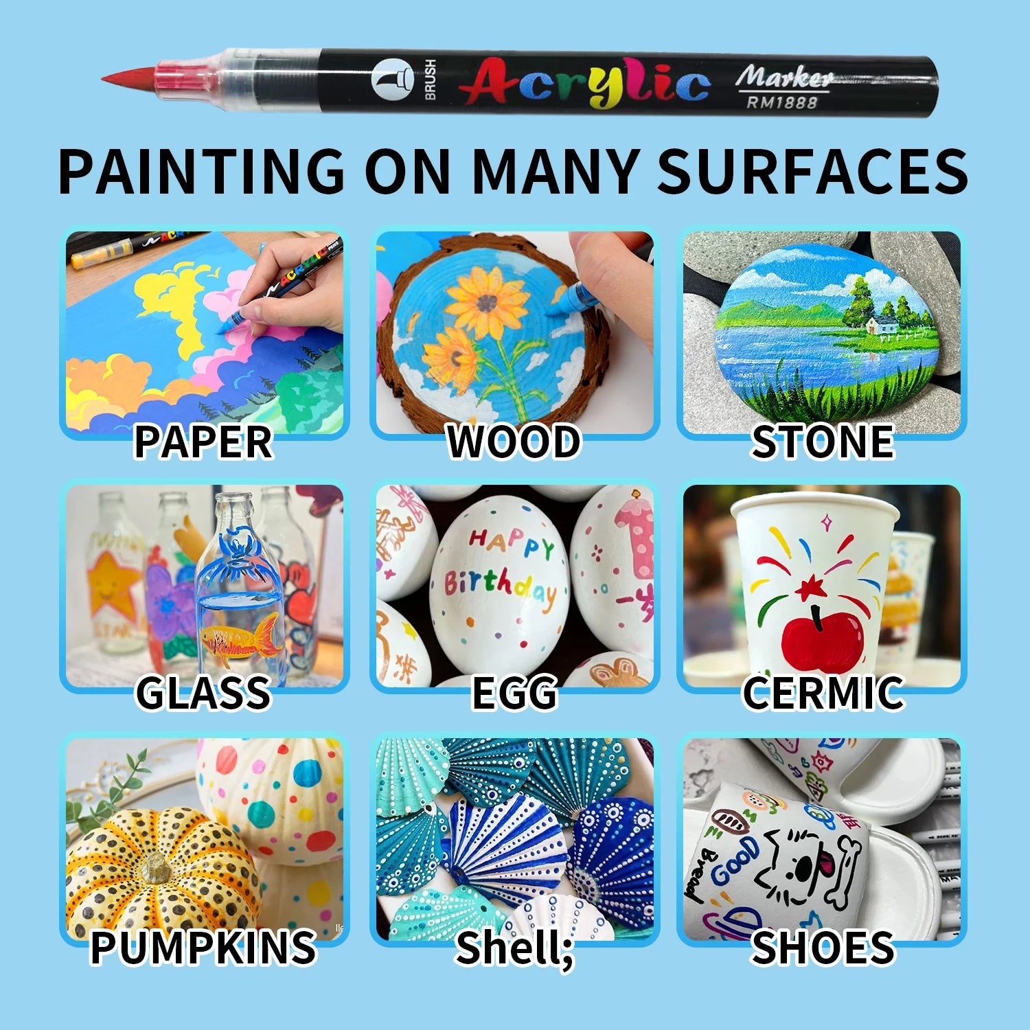 YIHUI Acrylic Paint Pens