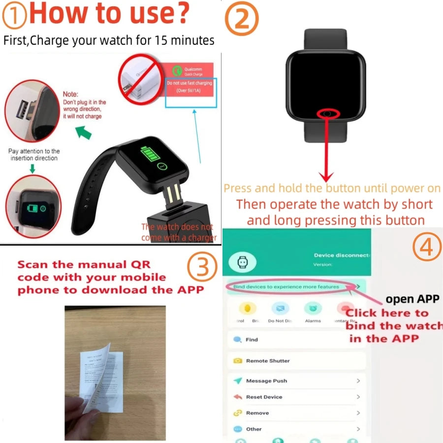 NexBuy™ Fitness Smart Watch Tracker