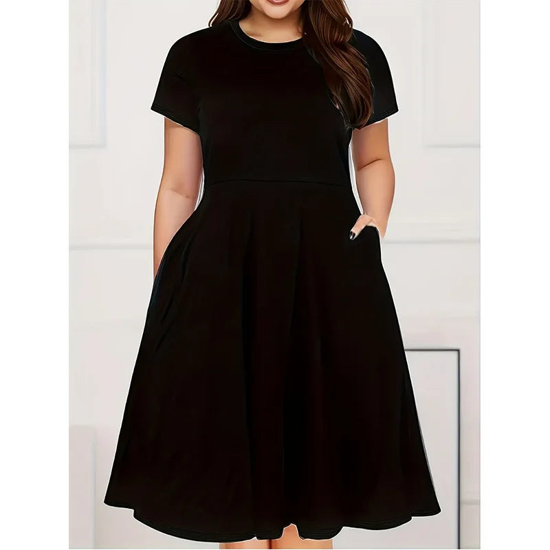 NexBuy™ Solid Color Summer Casual Dress