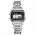 NexBuy™ Steel Band Digital Watch