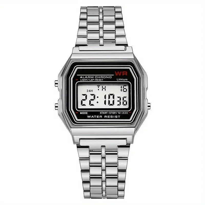 NexBuy™ Steel Band Digital Watch